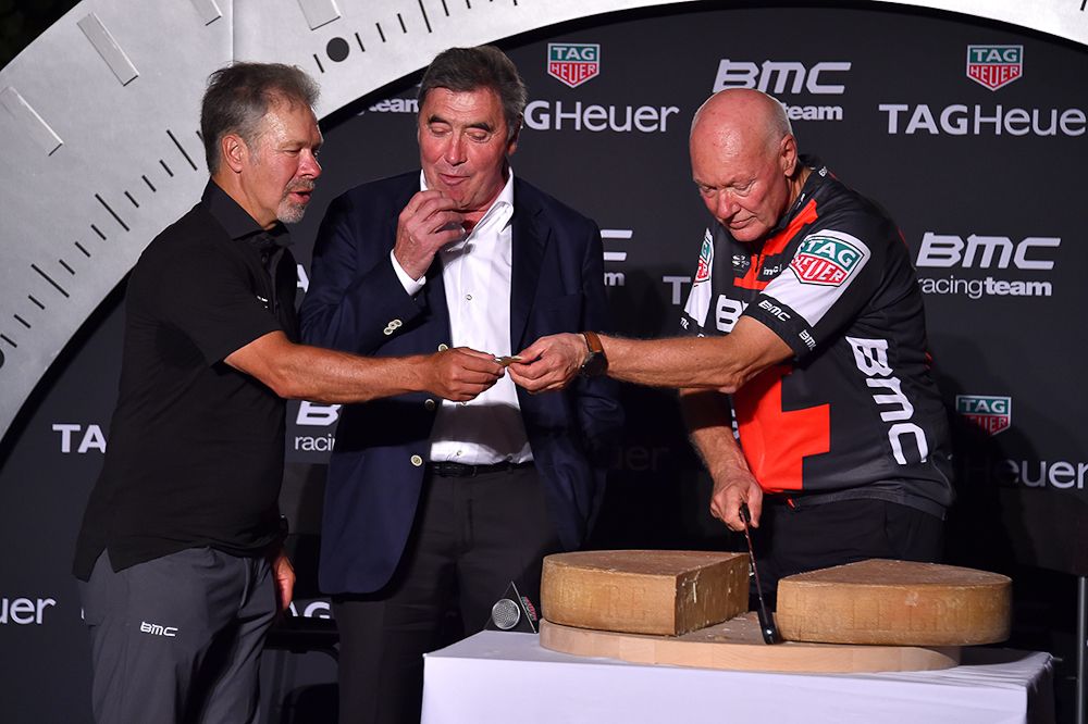 Ochowicz, Merckx and Biver at the announcement