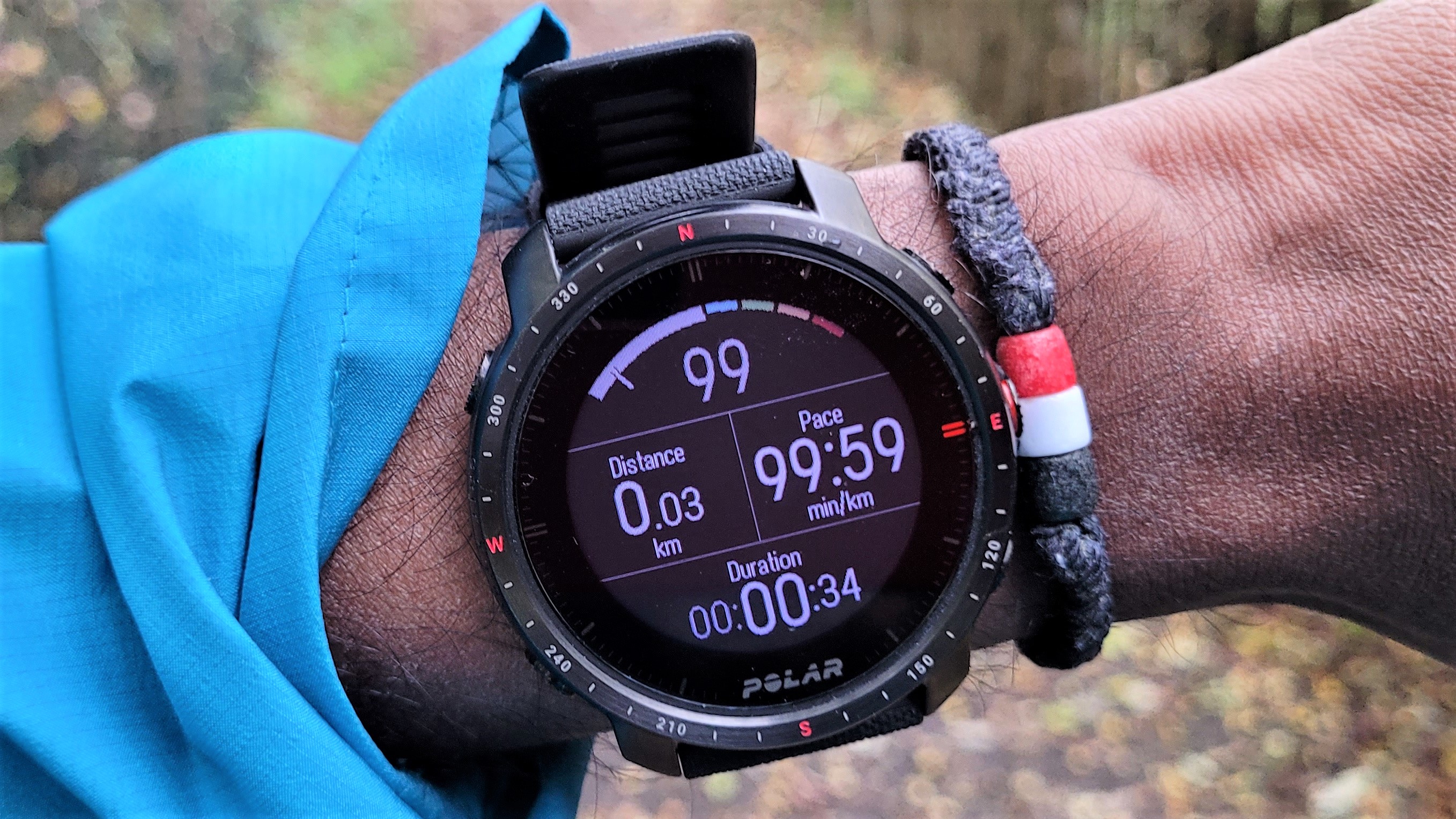 Workout stats on the Polar Grit X Pro