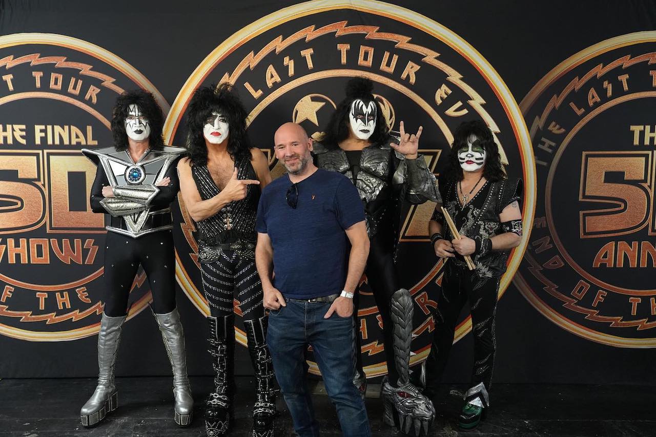 Chris Bird with Kiss
