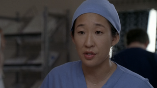 Cristina talking to Bailey in Episode 1 of Grey's