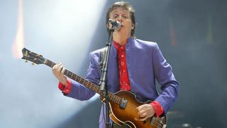 Paul McCartney at Glastonbury 2004. He will be one of the highlights of the Glastonbury 2022 live streams