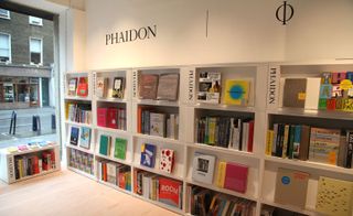 Phaidon's offering comprises a wide selection of art, food and children's books displayed on bespoke library tables