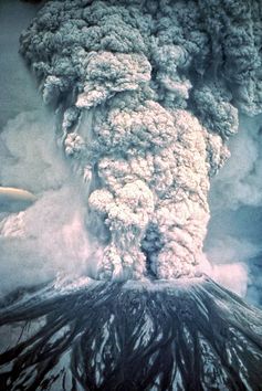 Mount St Helens, 1980.
