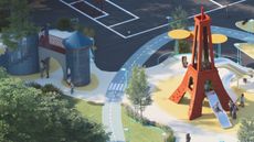 colourful city playground