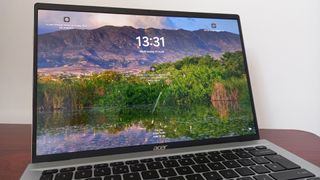 Close up on Acer Swift Go 14 laptop screen