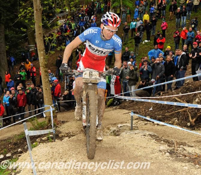 Julien Absalon (Bmc Mountainbike Racing Team) suffered a mechanical problem and was forced to drop out
