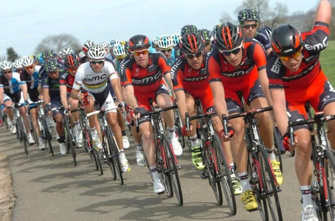 Team BMC ensured Philippe Gilbert was well protected throughout the day