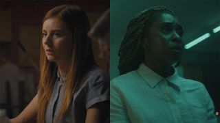 Justine Lupe in Mr. Mercedes and Cynthia Erivo in The Outsider as Holly Gibney