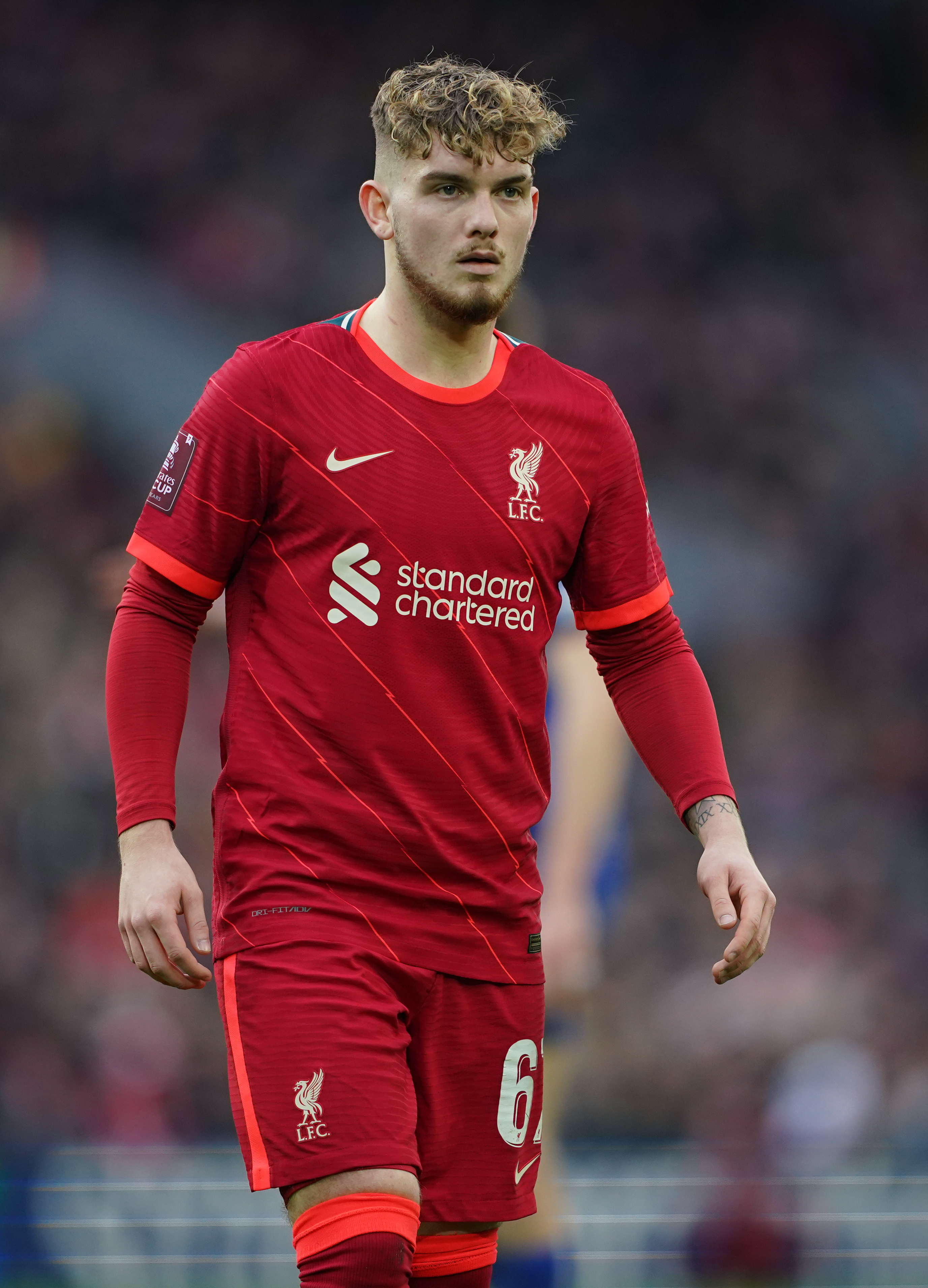 Harvey Elliott in action for Liverpool
