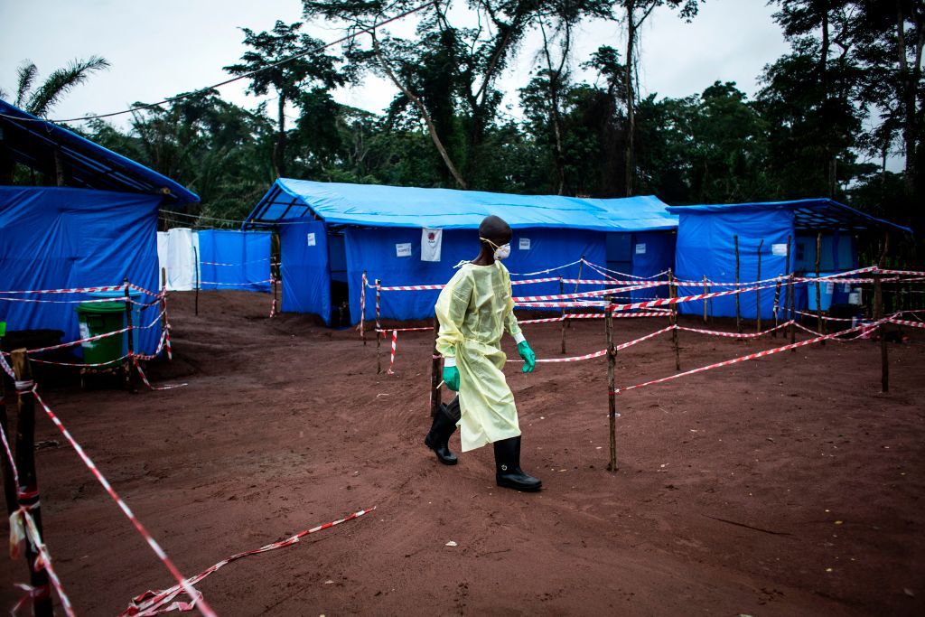 A doctor treating Ebola patients in Congo.