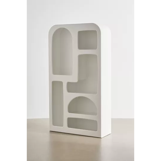 white modular modern bookcase