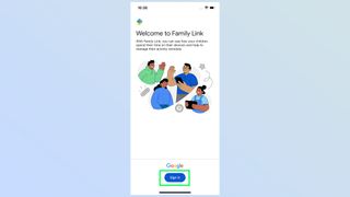 how to set up google family link on iphone
