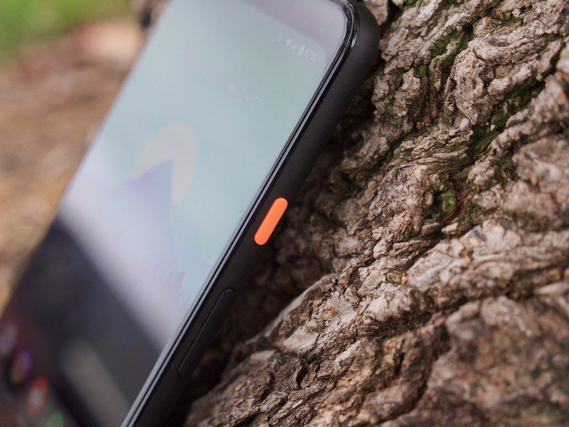 Pixel 4 XL orange power button