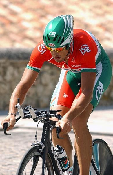 Laslo Bodrogi (Credit Agricole) in the Hungarian National Champ kit.