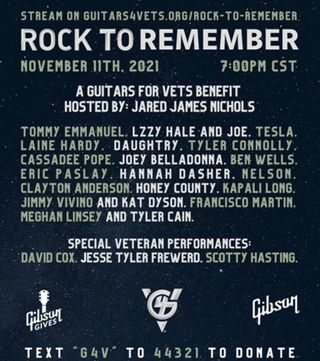 The poster for the 2021 Rock to Remember festival