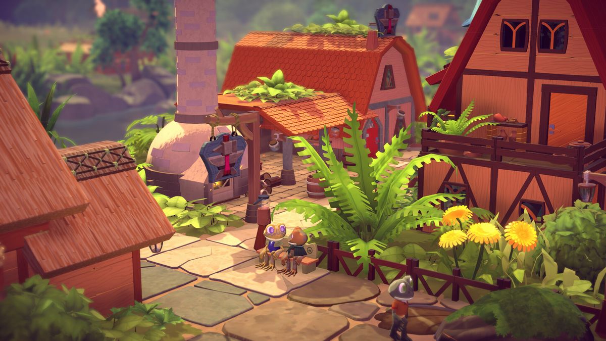 A little town where frogs live