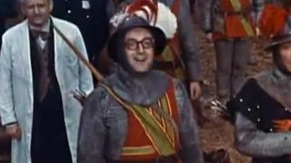 Peter Sellers in a knight costume in The Mouse That Roared