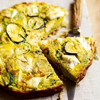 Courgette and Goats' Cheese Tortilla