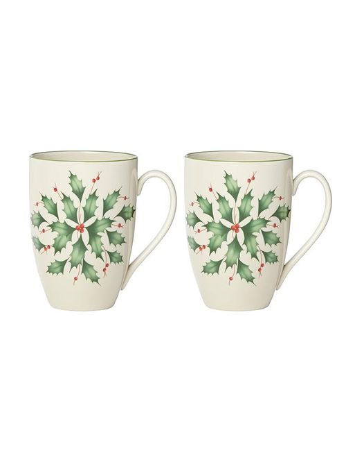 Lenox Coffee Mugs, Hosting the Holidays, 2 Piece