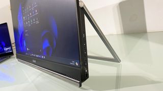 Asus Zenscreen MB249C during our test in a home office