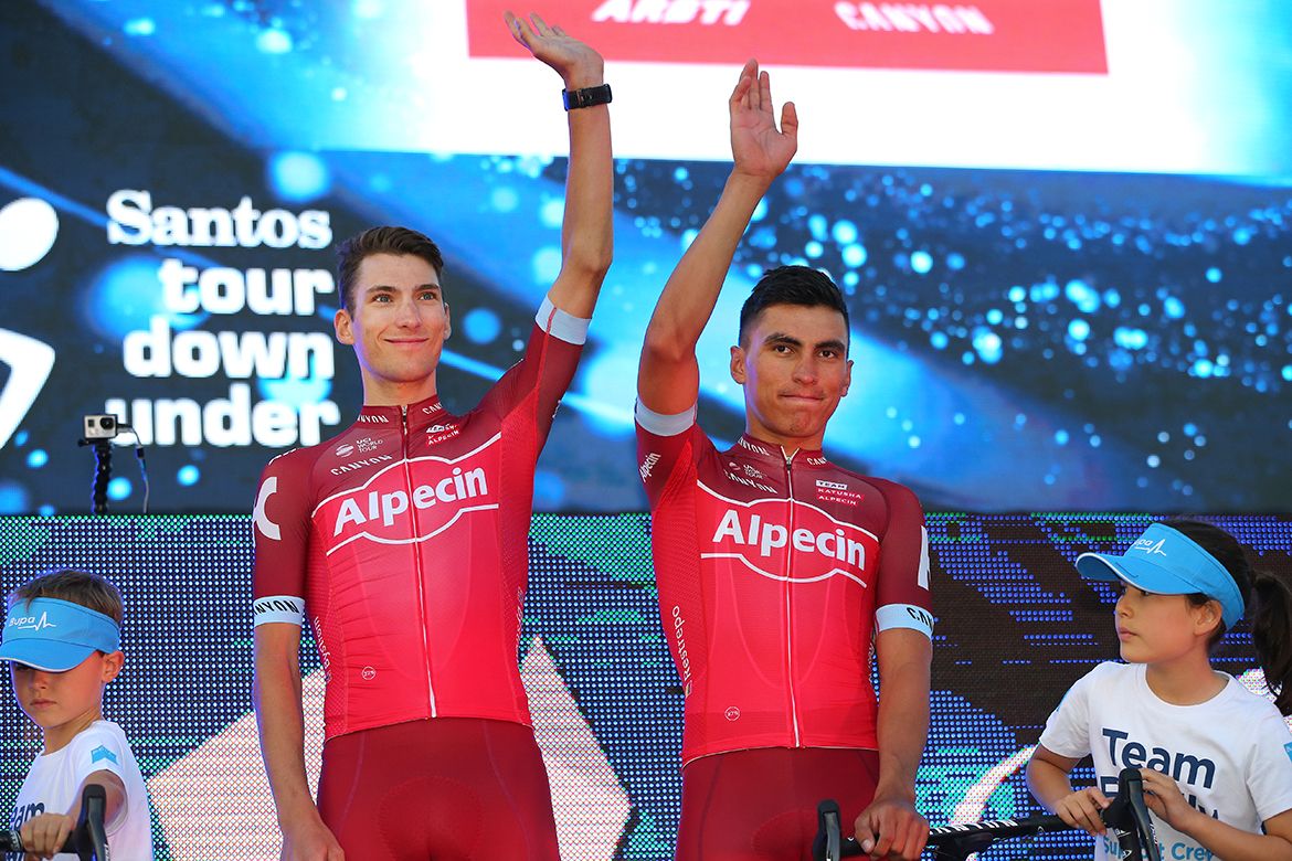 Sven Erik Bystr&oslash;m and Jhonatan Restrepo (Katusha-Alpecin)