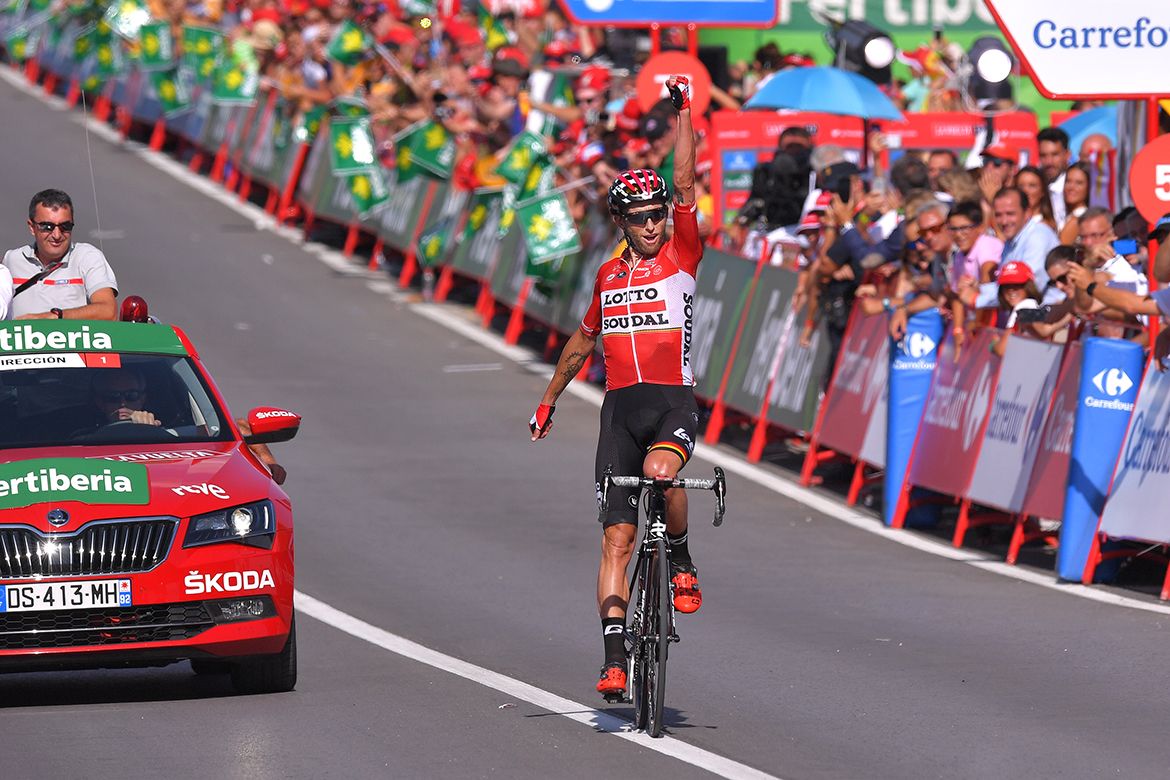 Tomasz Marczynski wins stage 12 of the Vuelta a Espa&ntilde;a.