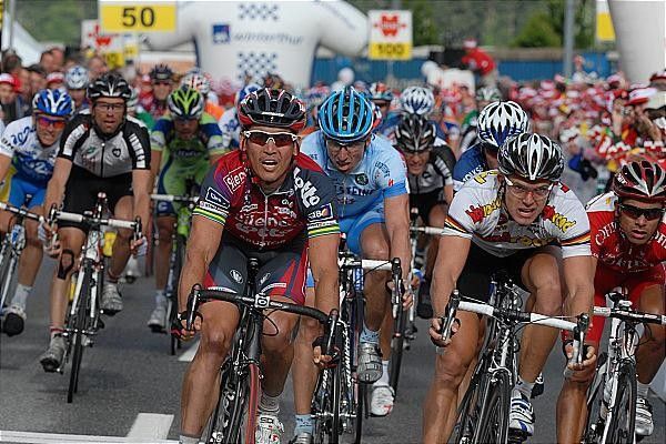 McEwen holds off Ciolek and Freire to take his second sprint win.