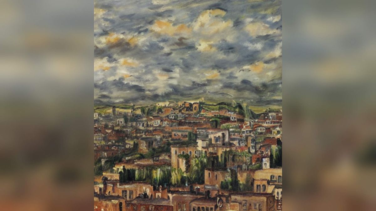 AI generated art in the style of Aharon Kahana