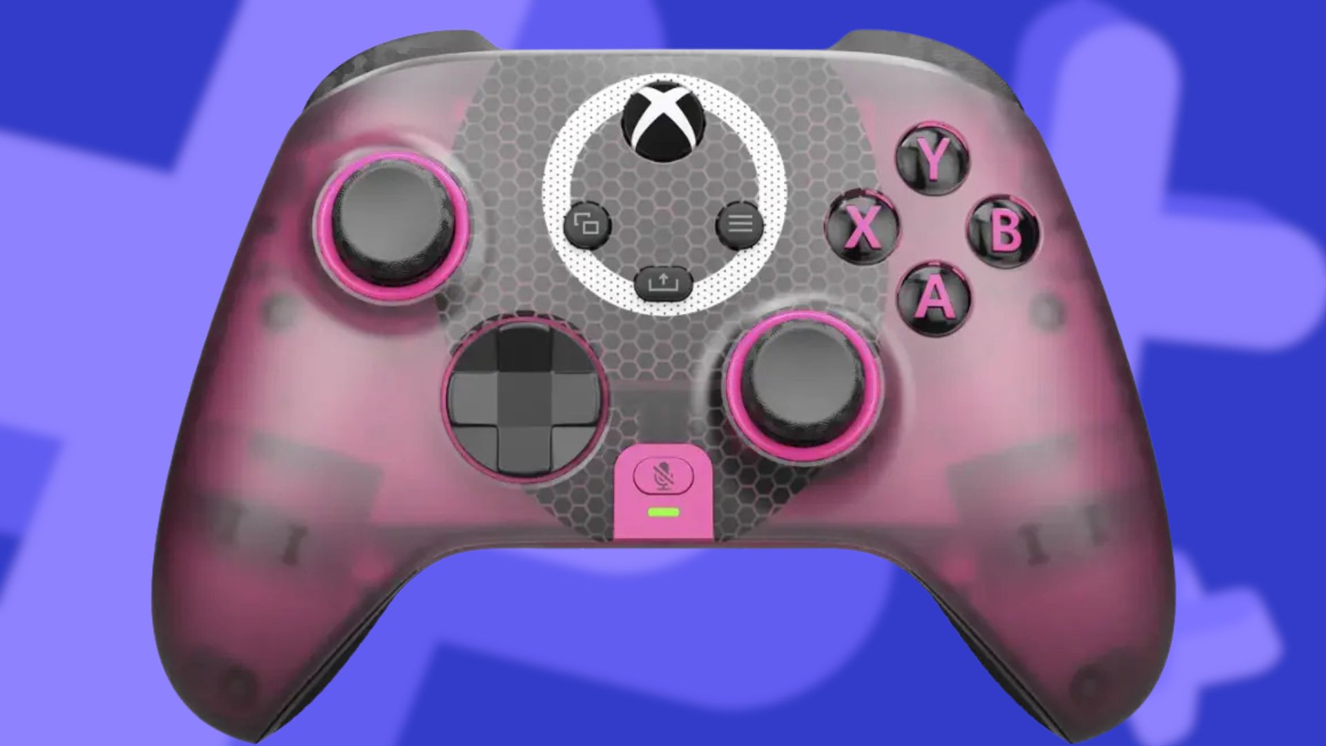 The Scuf Instinct Pro Squid Game controller on a blue background