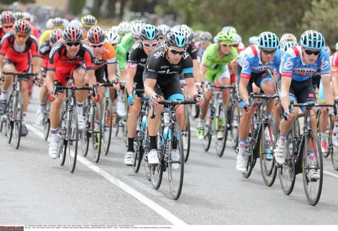 Nathan Earle (Team Sky) during the 2014 Tour Down Under