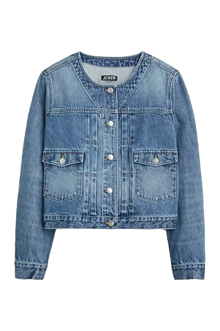 Pleated Denim Lady Jacket (Was $168) 