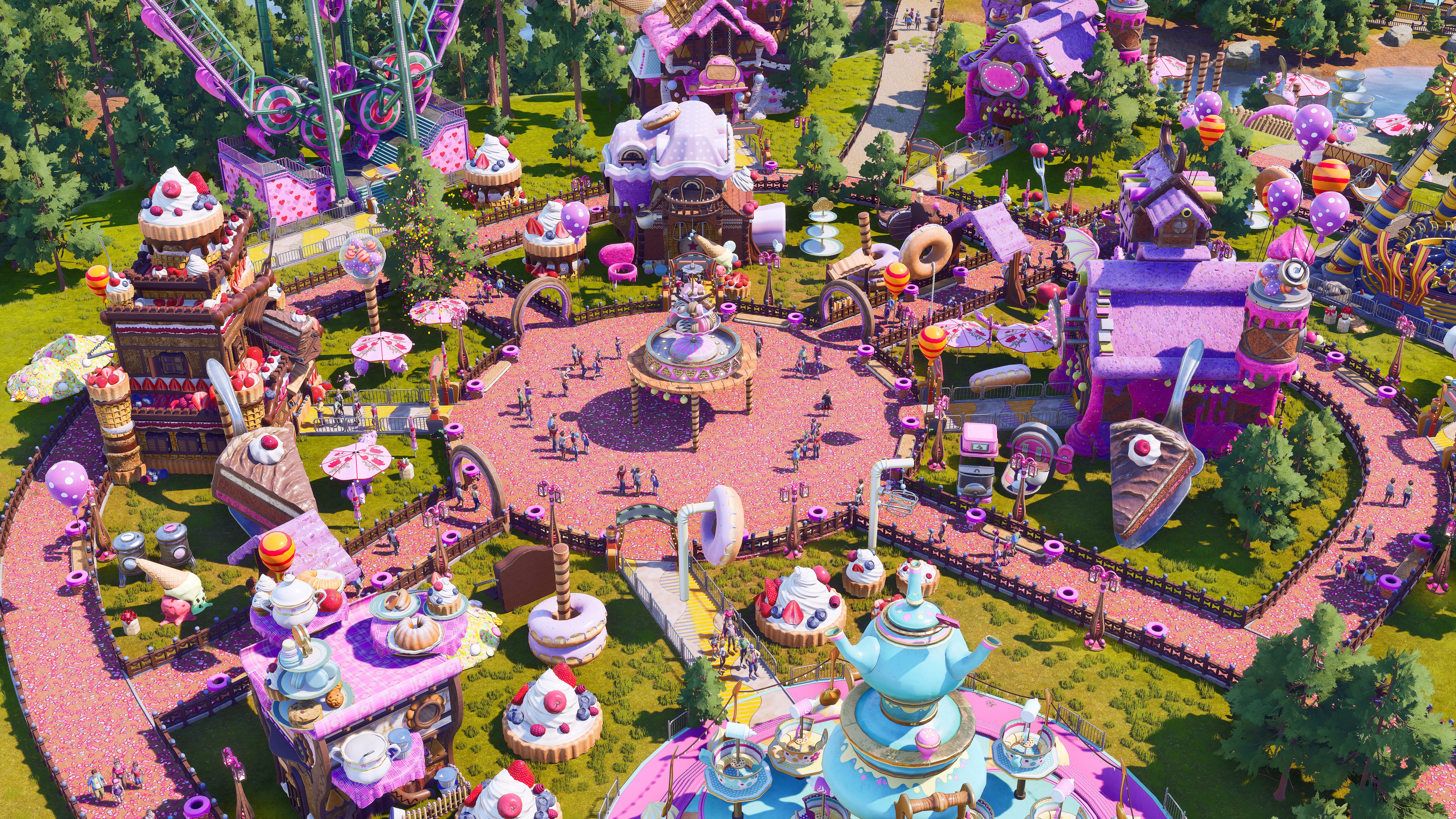 A Candyland-themed park