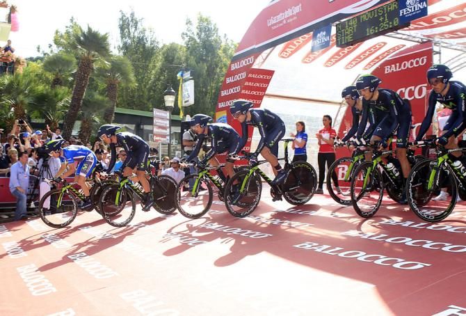 Movistar racers roll out