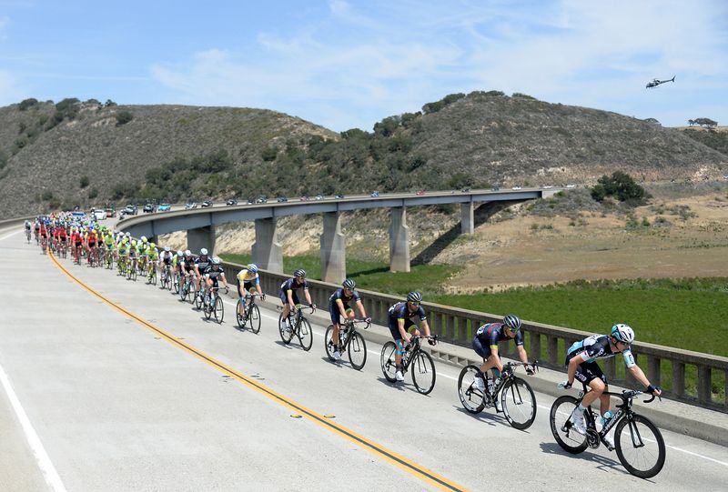 It was a warm and sunny day for the peloton today but heavy snow is expected for the time trial