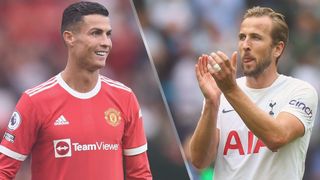Cristiano Ronaldo of Manchester United and Harry Kane of Tottenham Hotspur could both feature in the Manchester United vs Tottenham live stream