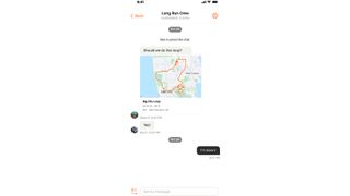 Messaging in the Strava mobile app