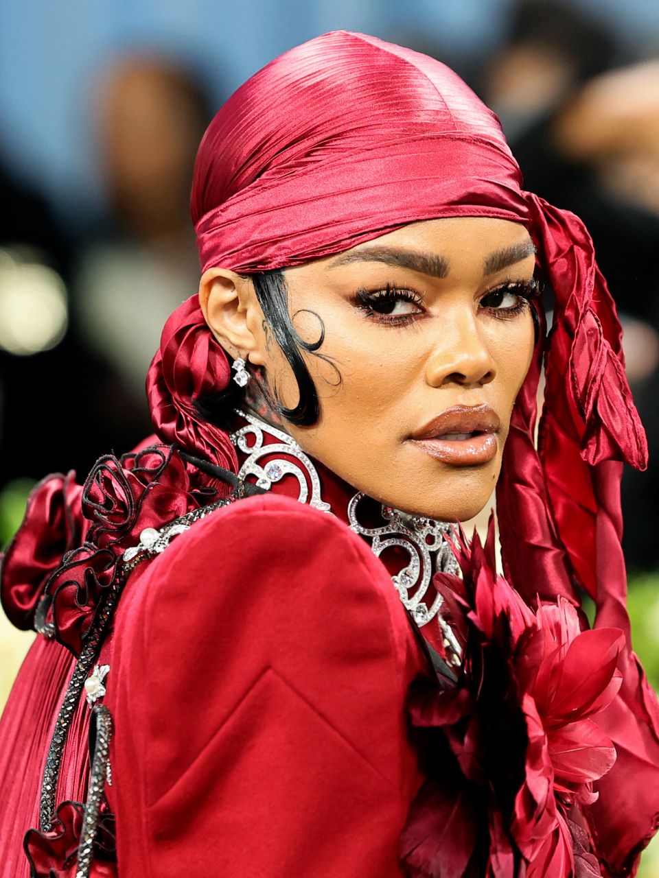 Teyana Taylor attending the Met Gala 2025.