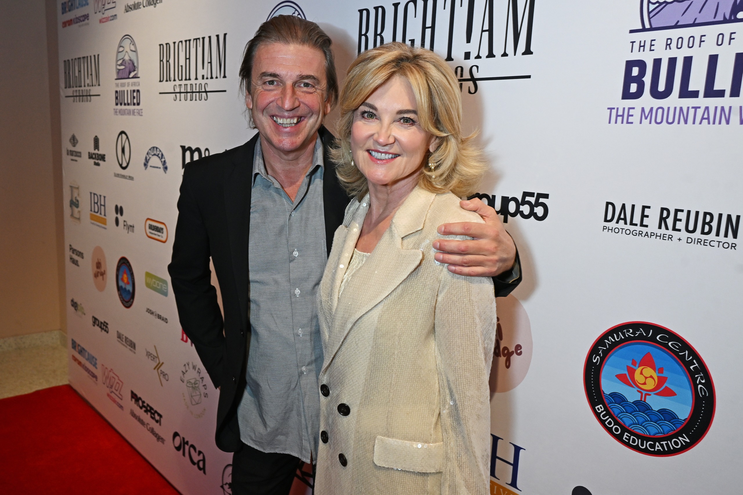 Mark Armstrong and Anthea Turner attend the London Premiere at "The Roof of Africa: Bullied - The Mountain We Face"