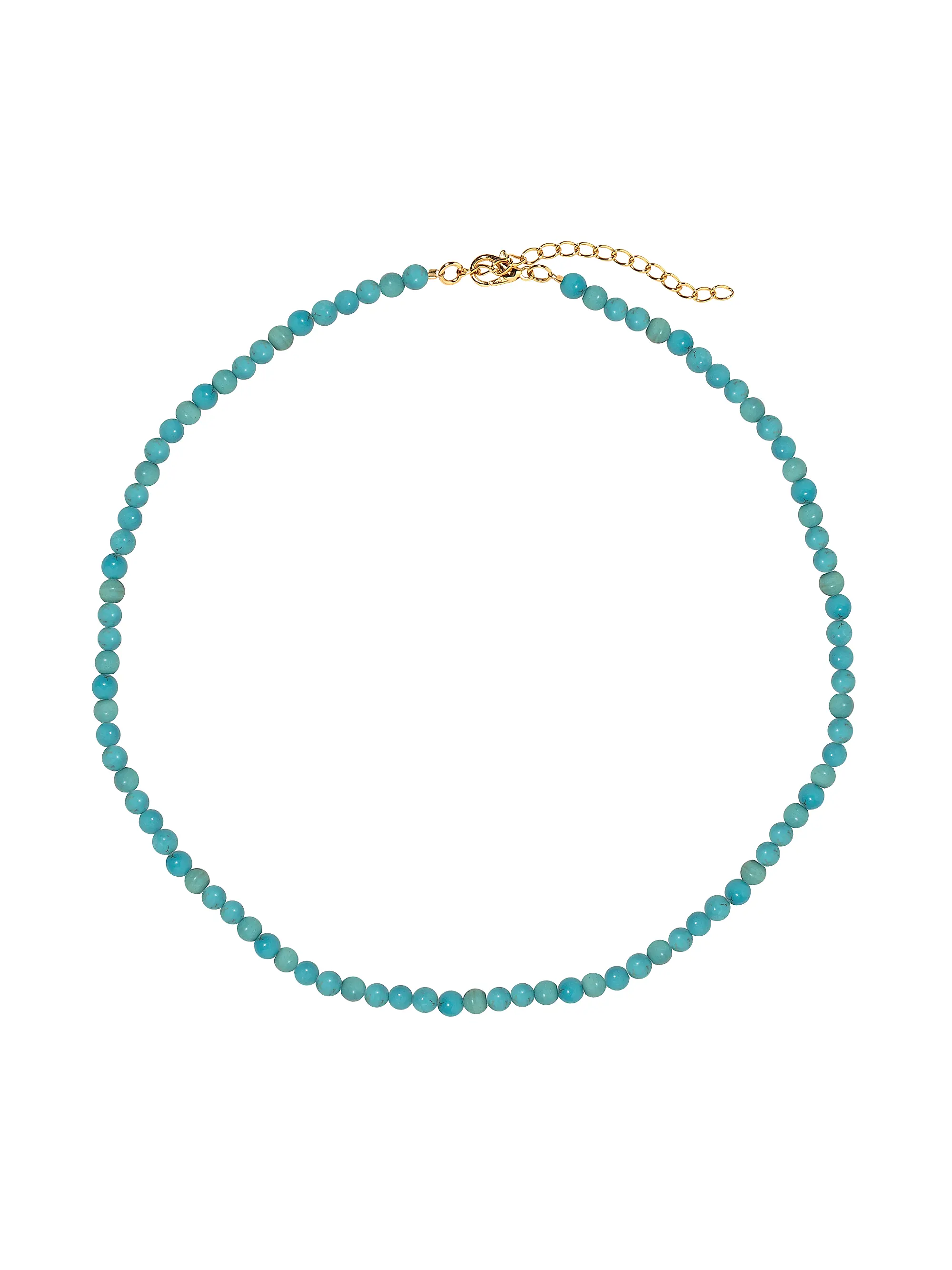 Ersa 18k-Gold-Plated &amp;amp; Turquoise Beaded Necklace