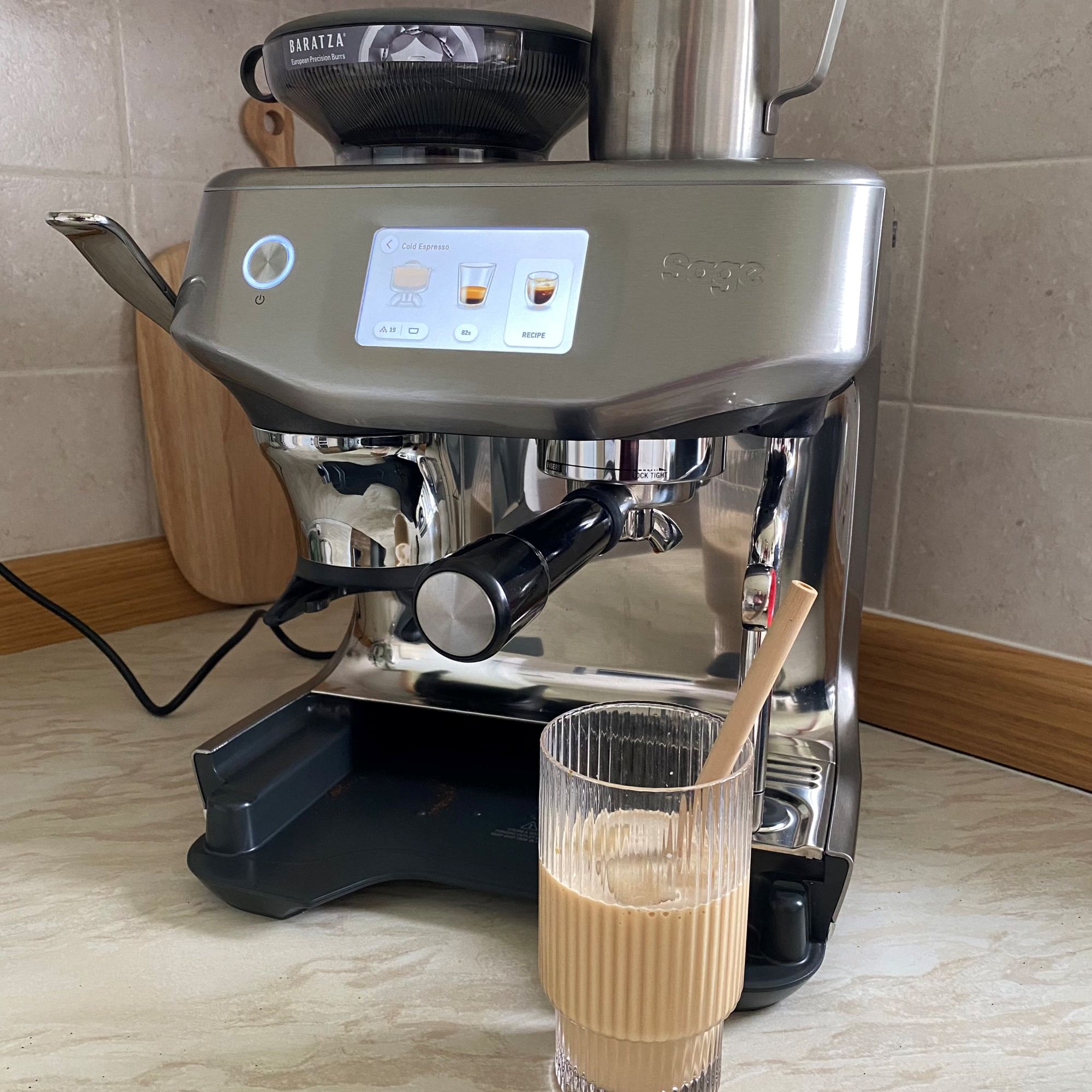 Sage Barista Touch Impress with Cold Extraction and iced coffee