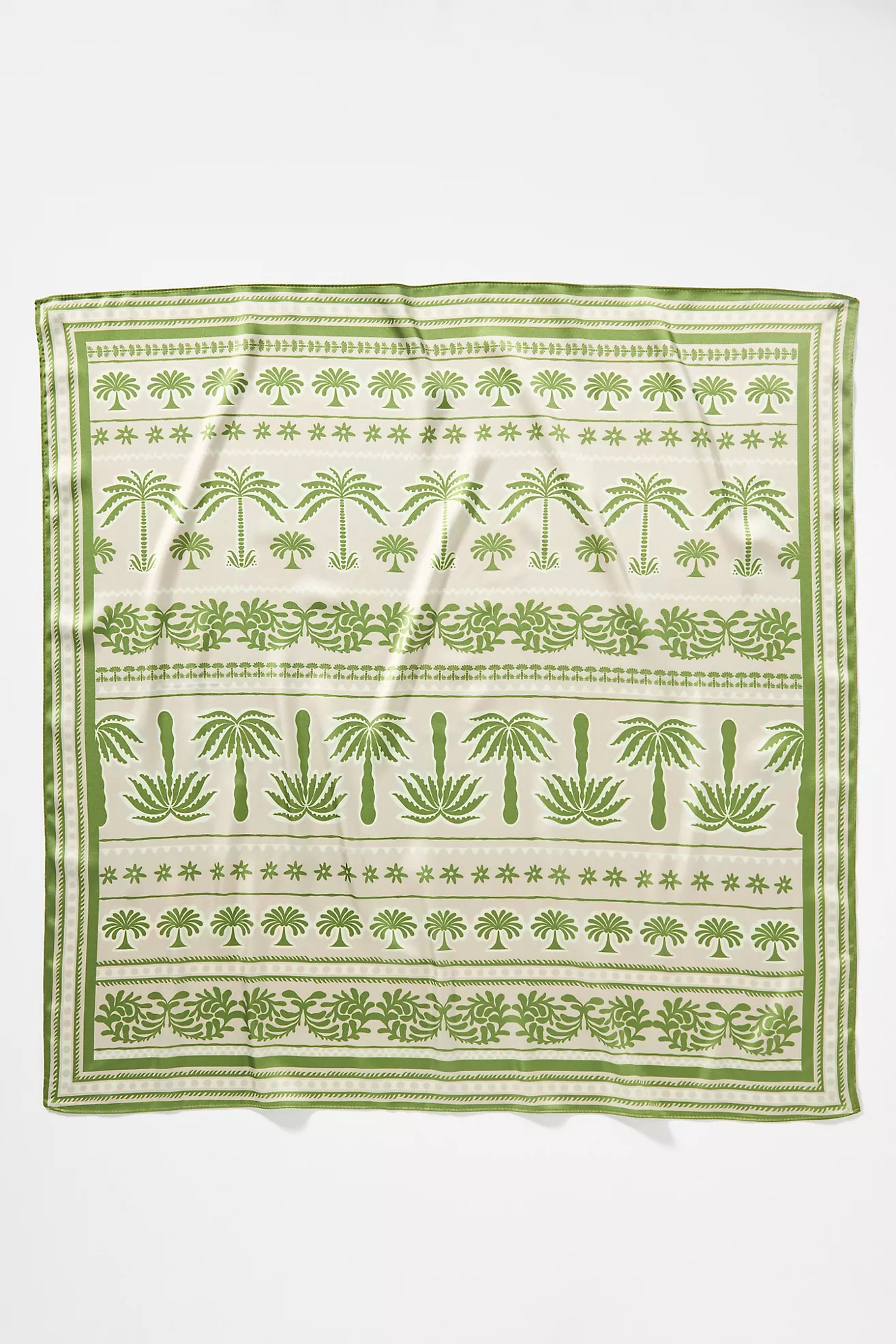 Palm Printed Hair Scarves, Set of 2