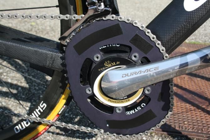 On the mountain stage to Valmorel, Sanchez&rsquo;s chain-rings were 52-38, with an 11-28 cassette on the back