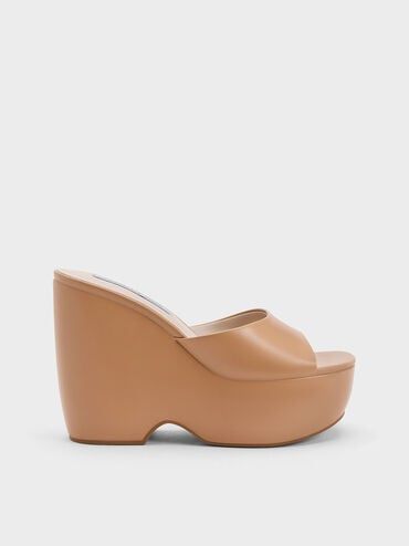 Chunky Platform Wedge Mules