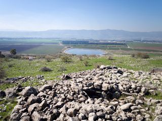 Dolmens are found across the Levant, but this one is notable for two reasons: its size and its rock carvings.