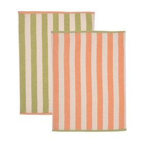 Set of 2 Striped Tea Towels