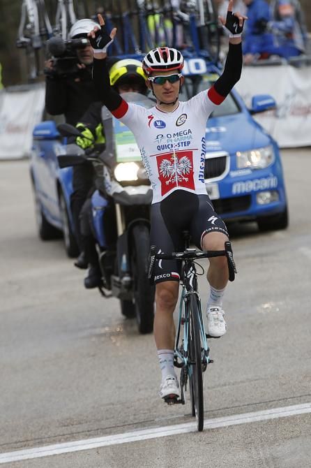 Michal Kwiatkowski (Omega Pharma-Quickstep) soloed to the win in the Trofeo Dei&agrave;
