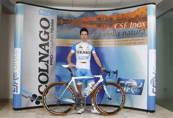 Manuel Belletti (Colnago-CSF Inox) tasted Giro d'Italia stage glory in 2010.