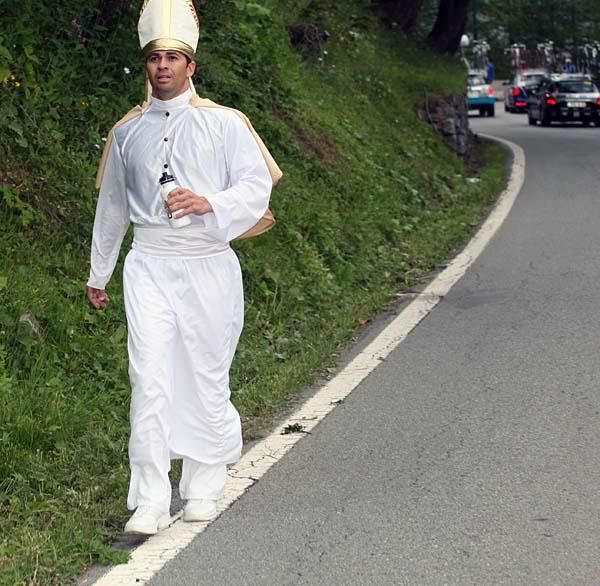 Is it the pope? Or maybe just another fan.