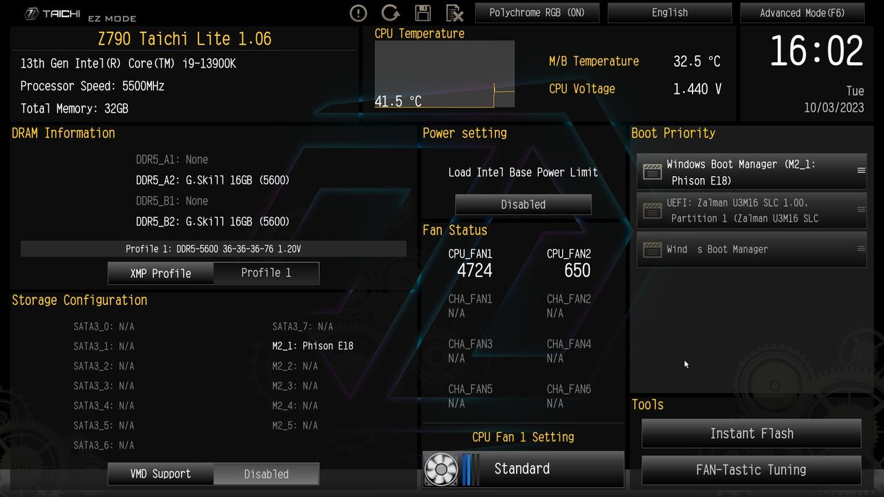 ASRock Z790 Taichi Lite