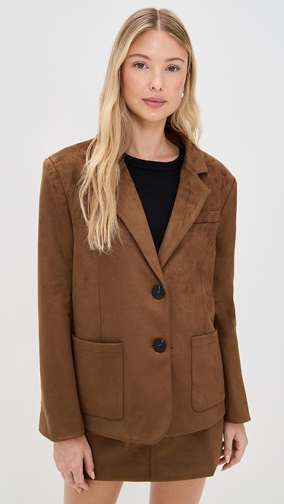 4th & Reckless Ember Faux Suede Blazer